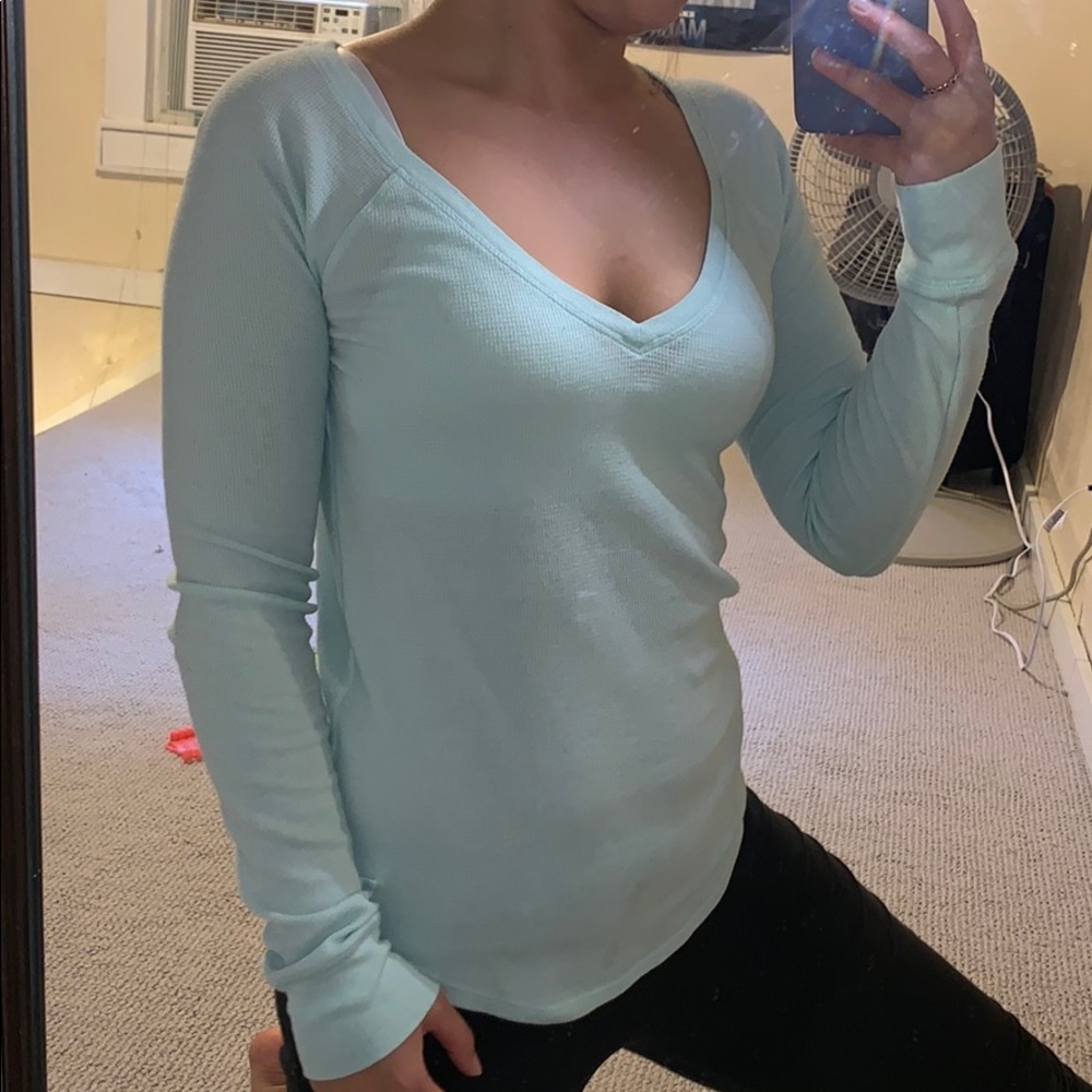 PINK waffle sleep shirt